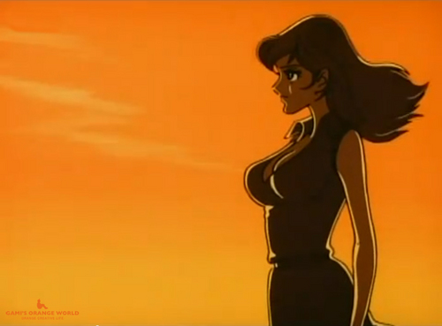 0489オレンジの夕焼けに黄昏る峰不二子.jpg
